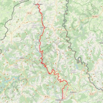 Elwen Ettelbreck mam VTT on GPSies.com GPS track, route, trail