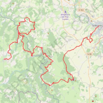 Ultra du Saint Jacques GPS track, route, trail