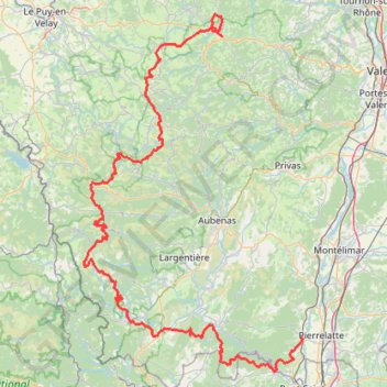 GTA StAgreve_Lac Devesset_Les Estables GPS track, route, trail