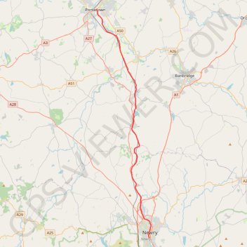 Newry Canal Towpath GPS track, route, trail