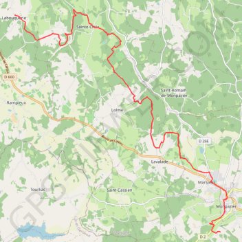 Jour 4 la fouquerie —> monoacide GPS track, route, trail