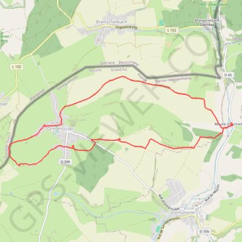 Ormersviller et ferme Lang GPS track, route, trail