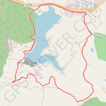 Autour du Lac du Trapan GPS track, route, trail