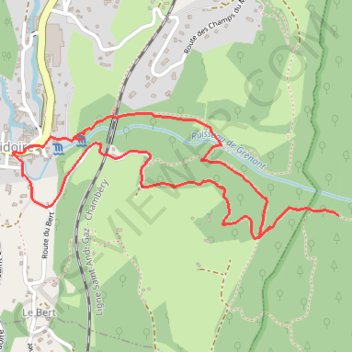 Au fil du Ruisseau du Grenant - La Bridoire GPS track, route, trail