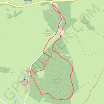 Sancy - L'Estivadoux - Secteur Besse GPS track, route, trail