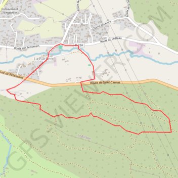 Autour de La Barben GPS track, route, trail