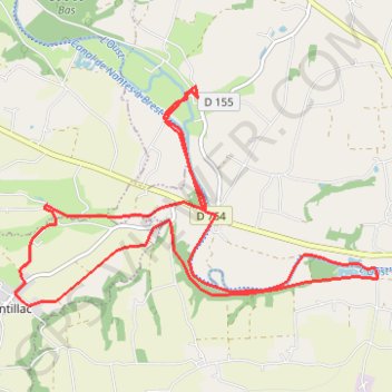 Circuit de Pomeleuc - Josselin GPS track, route, trail