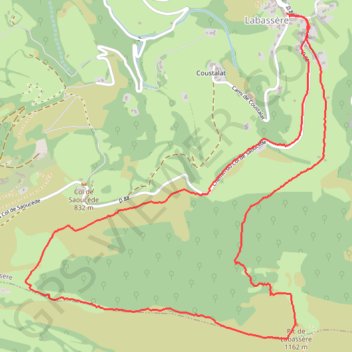 PIC DE LABASERE GPS track, route, trail