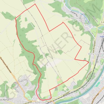 Les quarante arpents GPS track, route, trail