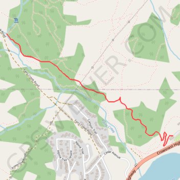 Fairy Creek Waterfall Trail GPS track, route, trail