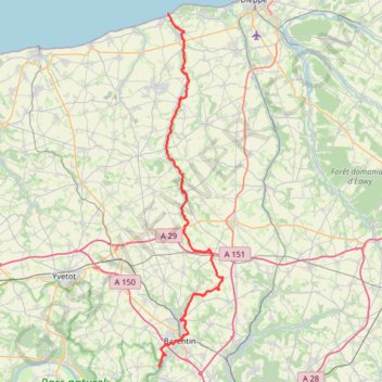 Normandie de la Manche aux boucles de la Seine GPS track, route, trail