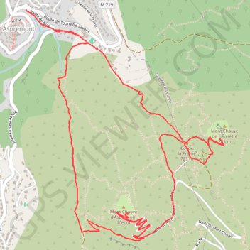 Mont chauve GPS track, route, trail