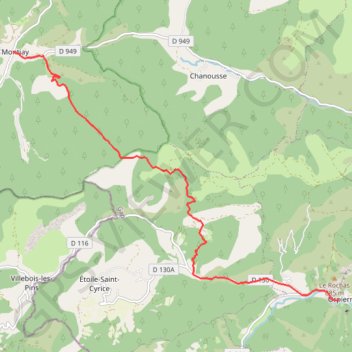 Montjay - Orpierre (Grande Traversée des Préalpes) GPS track, route, trail