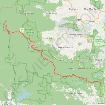 Gap Creek - England Creek GPS track, route, trail