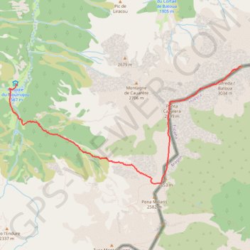 Pic de Batoua GPS track, route, trail