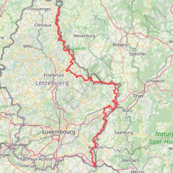 GR5-001-5 GR 5 Luxembourg GPS track, route, trail