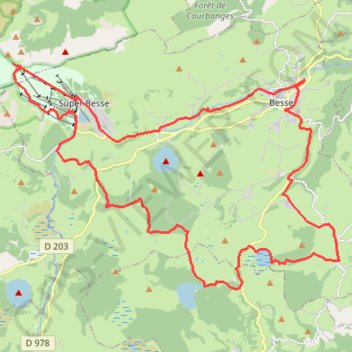 Besse - Super Besse - Puy de Sancy - Lacs GPS track, route, trail