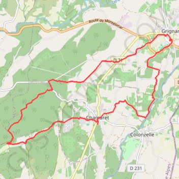 Grigan Chamaret GPS track, route, trail