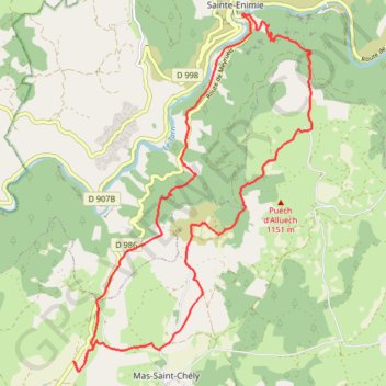 La draille du Languedoc GPS track, route, trail