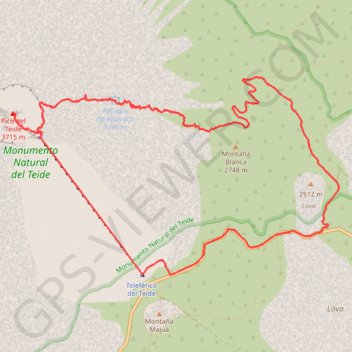 Pico del Teide GPS track, route, trail