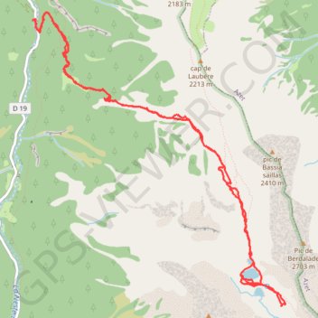 Lacs de Consaterre GBU GPS track, route, trail