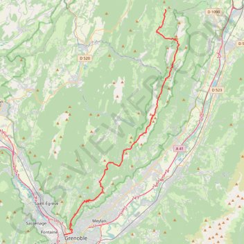 Traversée chartreuse jour 1 GPS track, route, trail