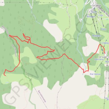 Super Sauze - Col des Alaris GPS track, route, trail