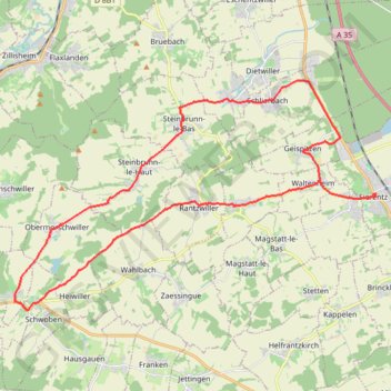 PARCOURS-36km-IBP18-bicycle GPS track, route, trail