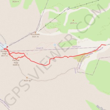 Erciyès (Turquie) GPS track, route, trail