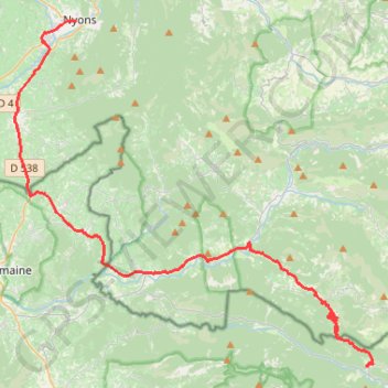 ITINÉRAIRE-41km-IBP46-bicycle GPS track, route, trail