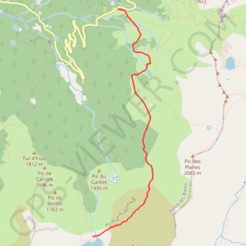 L'Étang du Garbet par l'Étang de Labant GPS track, route, trail