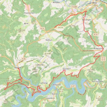 Tracé 568 GPS track, route, trail