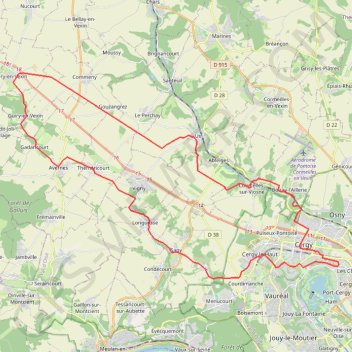 Guiry en Vexin GPS track, route, trail