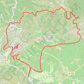 Rando les baux de provence GPS track, route, trail